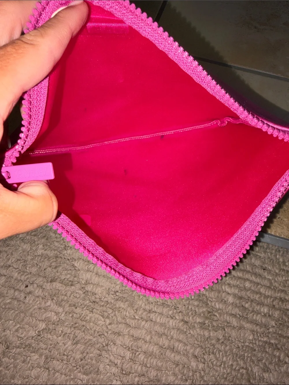 Triangl neoprene makeup bag
